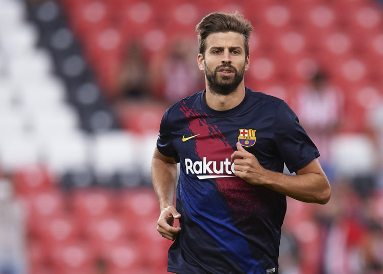Gerard Pique remains optimistic despite an indifferent start to the season. (Photo by Juan Manuel Serrano Arce/Getty Images)