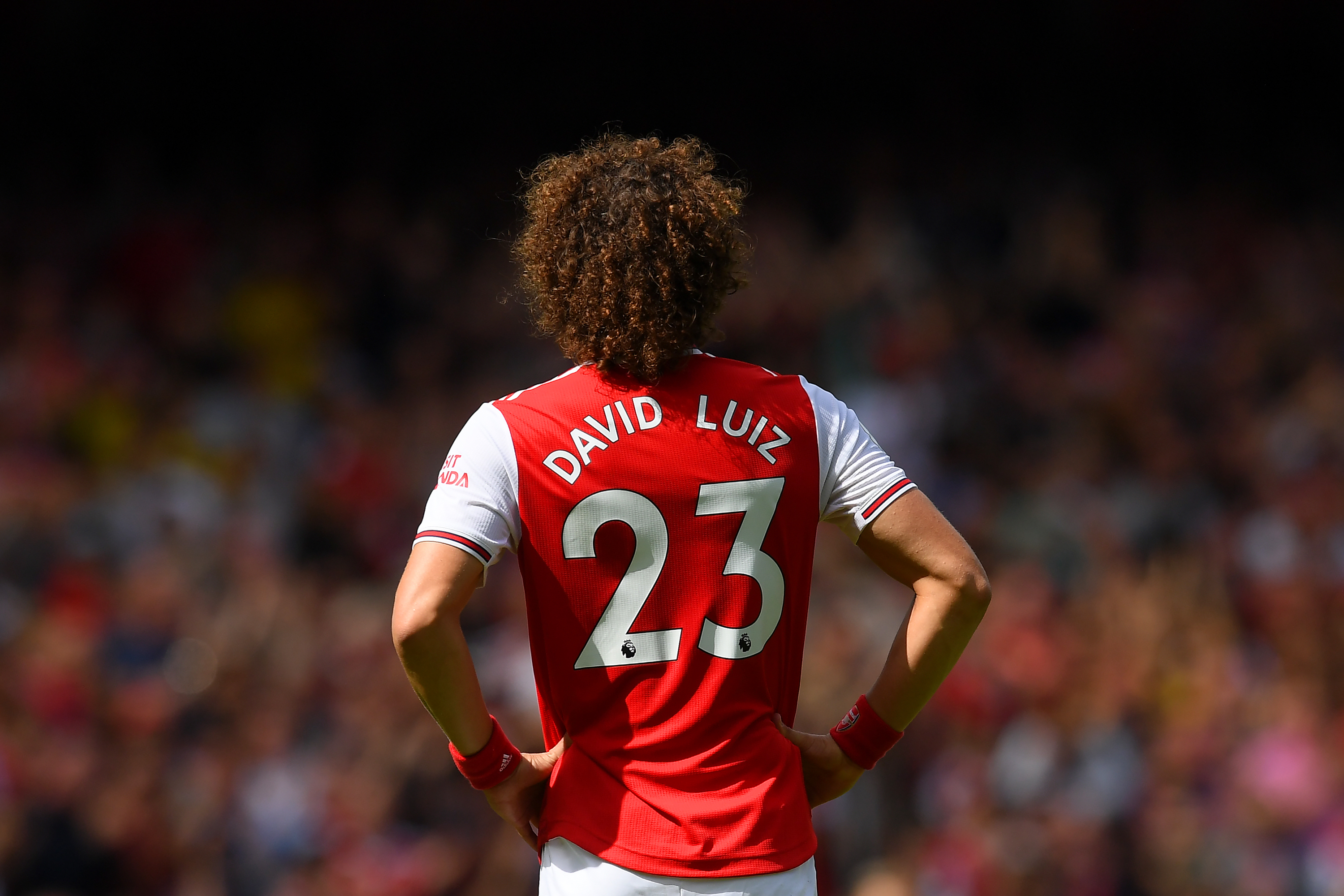 David Luiz is fit and in contention to start for Arsenal against West Ham United. (Photo by Michael Regan/Getty Images)