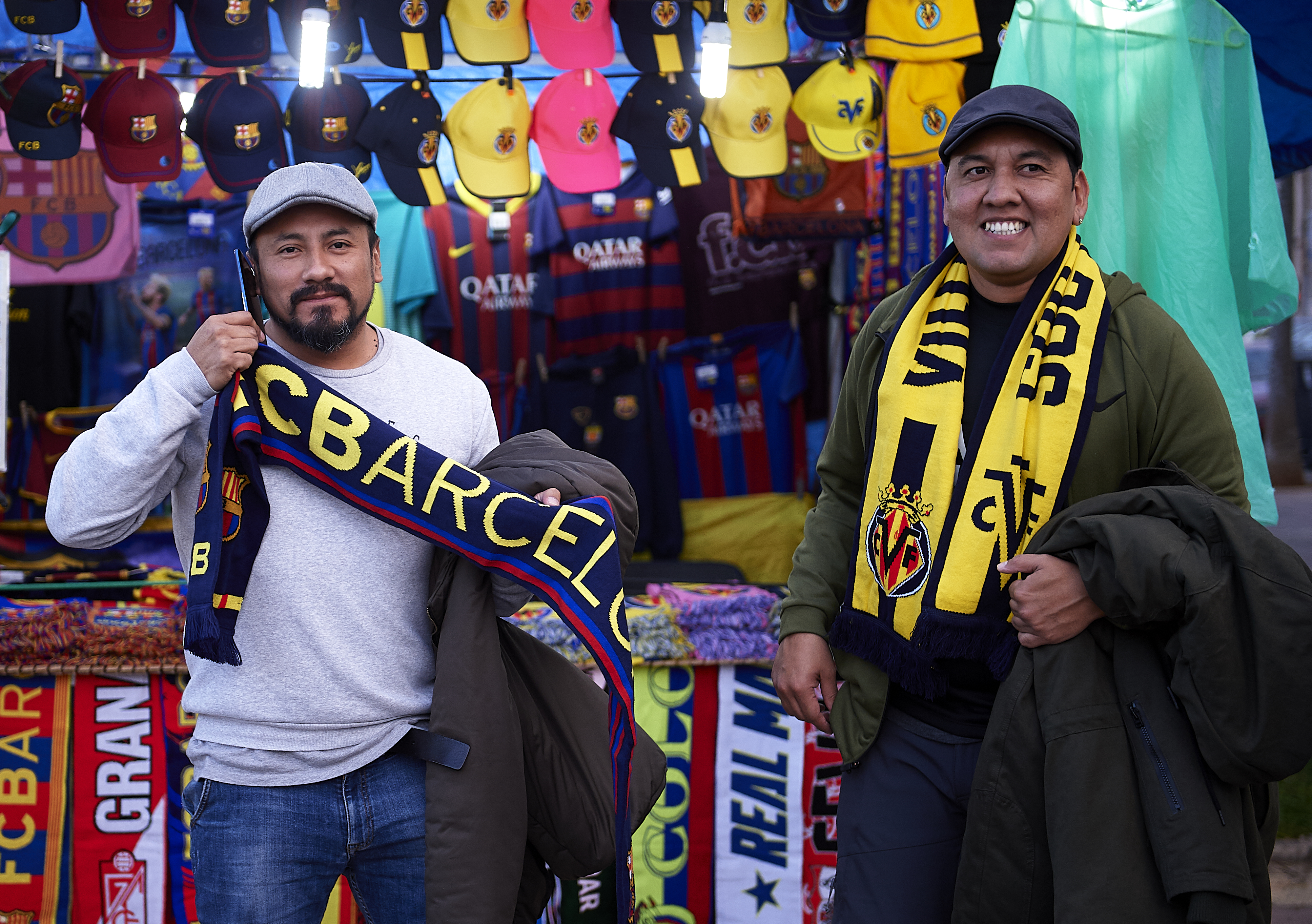 VILLAREAL, SPAIN - APRIL 02: Fans arrives at the stadium prior to the the La Liga match between Villarreal CF and FC Barcelona at Estadio de la Ceramica on April 02, 2019 in Villareal, Spain. (Photo by Manuel Queimadelos Alonso/Getty Images)