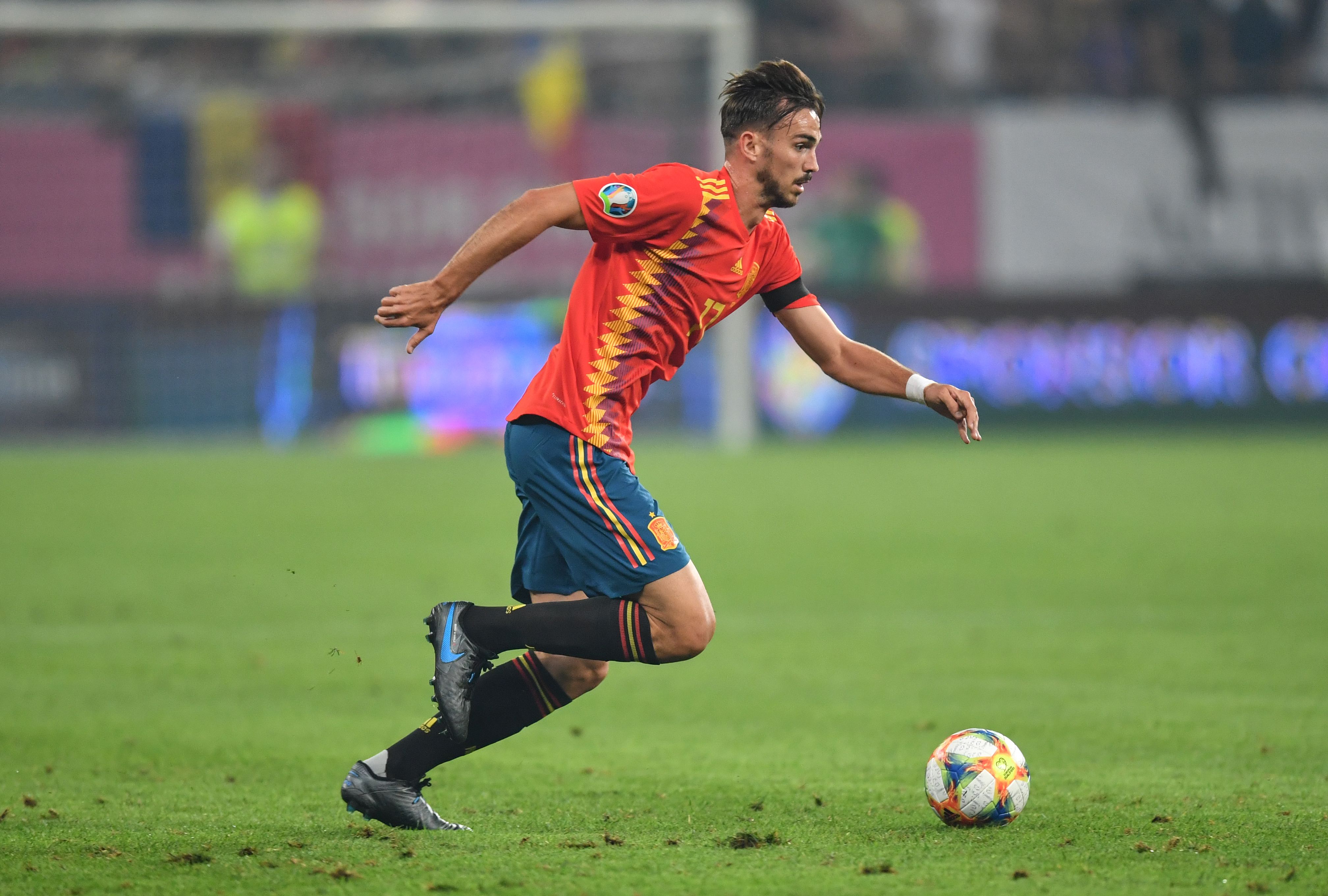 Fabian Ruiz of Spain is seen during the match against Romania of UEFA Euro 2020 Group F qualifier football match on National Arena stadium in Bucharest September 05, 2019. (Photo by Daniel MIHAILESCU / AFP)        (Photo credit should read DANIEL MIHAILESCU/AFP/Getty Images)