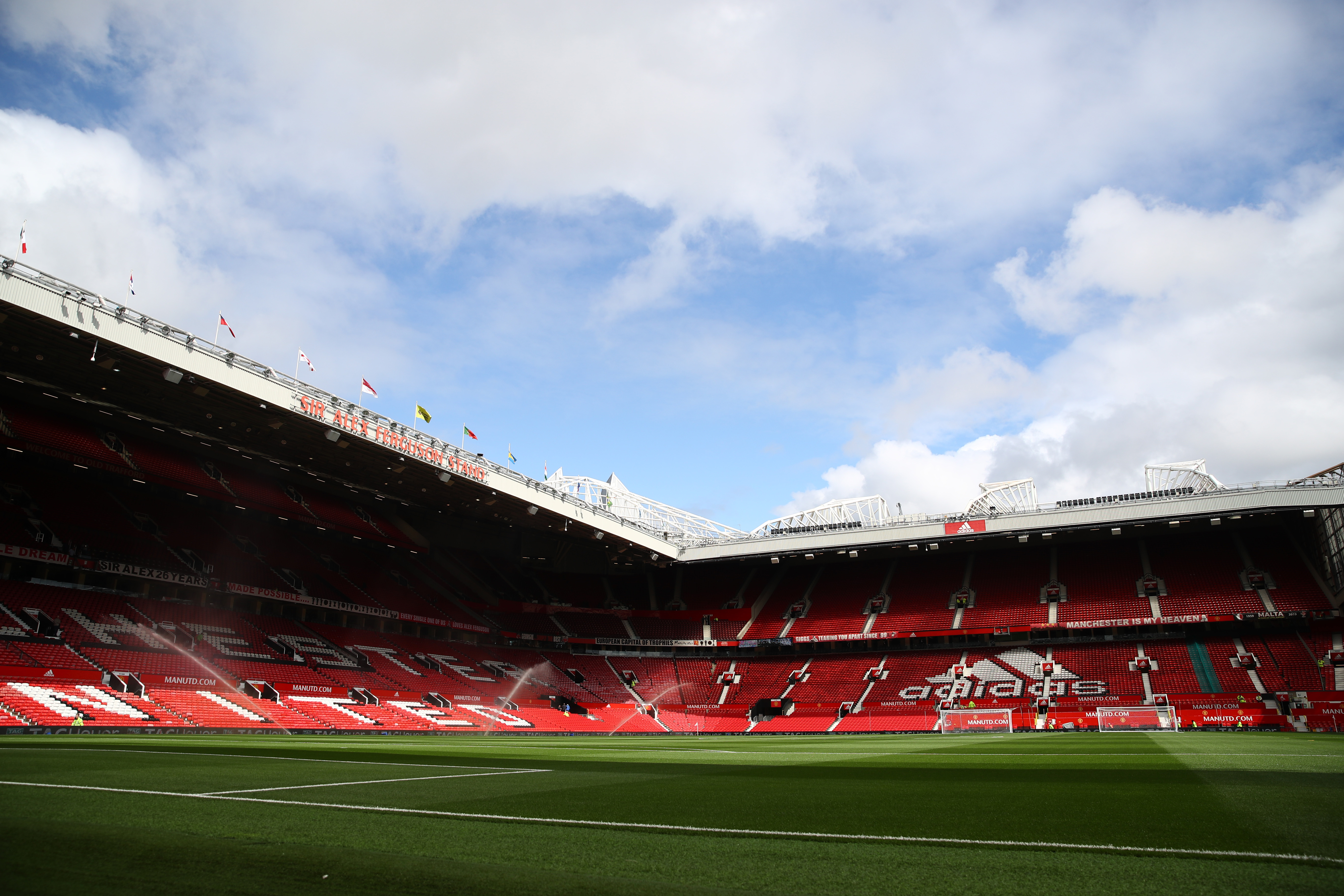 MANCHESTER, ENGLAND - AUGUST 11: General view inside the stadium  prior to the Premier League match between Manchester United and Chelsea FC at Old Trafford on August 11, 2019 in Manchester, United Kingdom. (Photo by Julian Finney/Getty Images)
