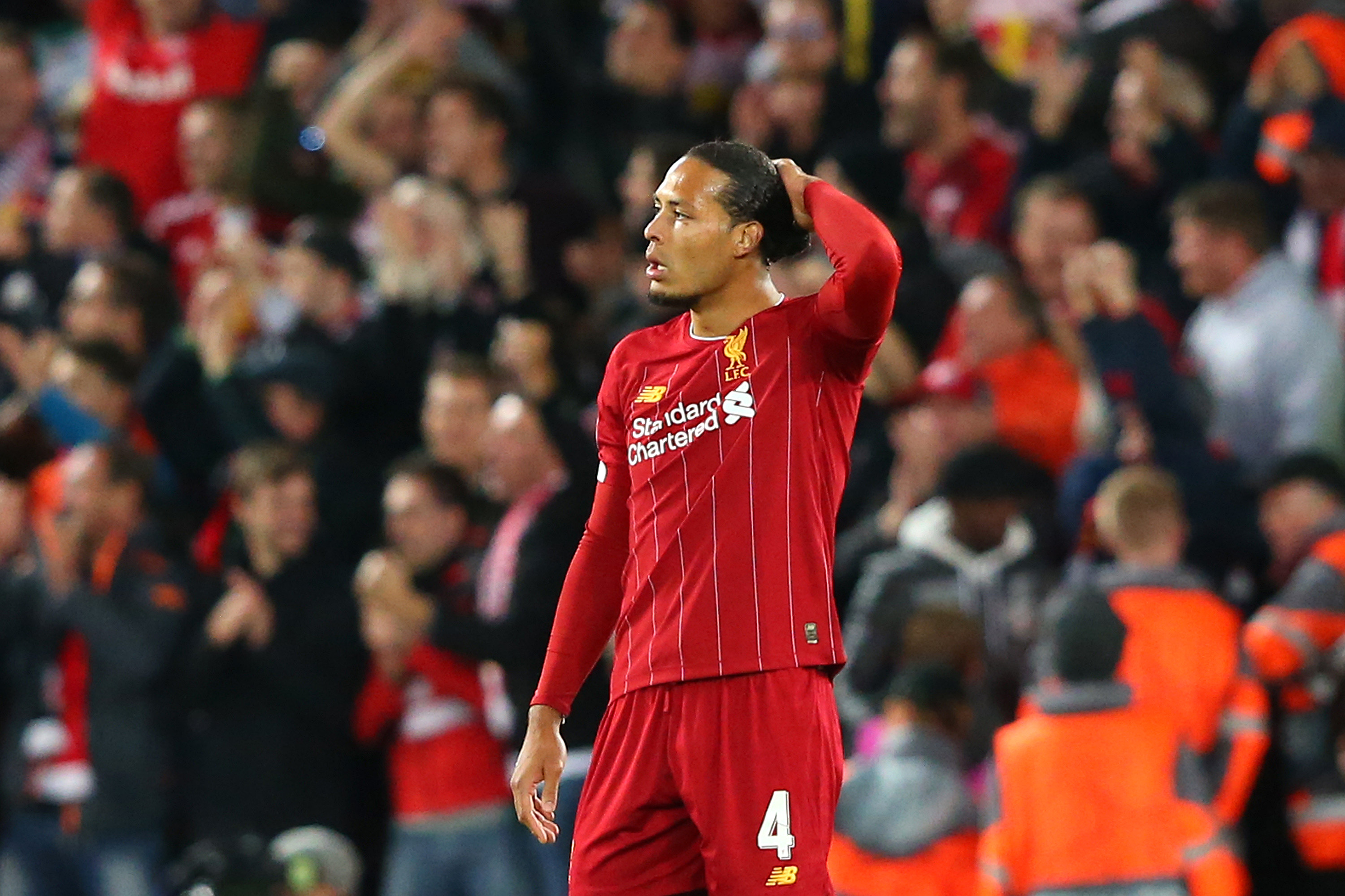 van Dijk uncharacteristically struggled on Wednesday (Photo by Alex Livesey/Getty Images)