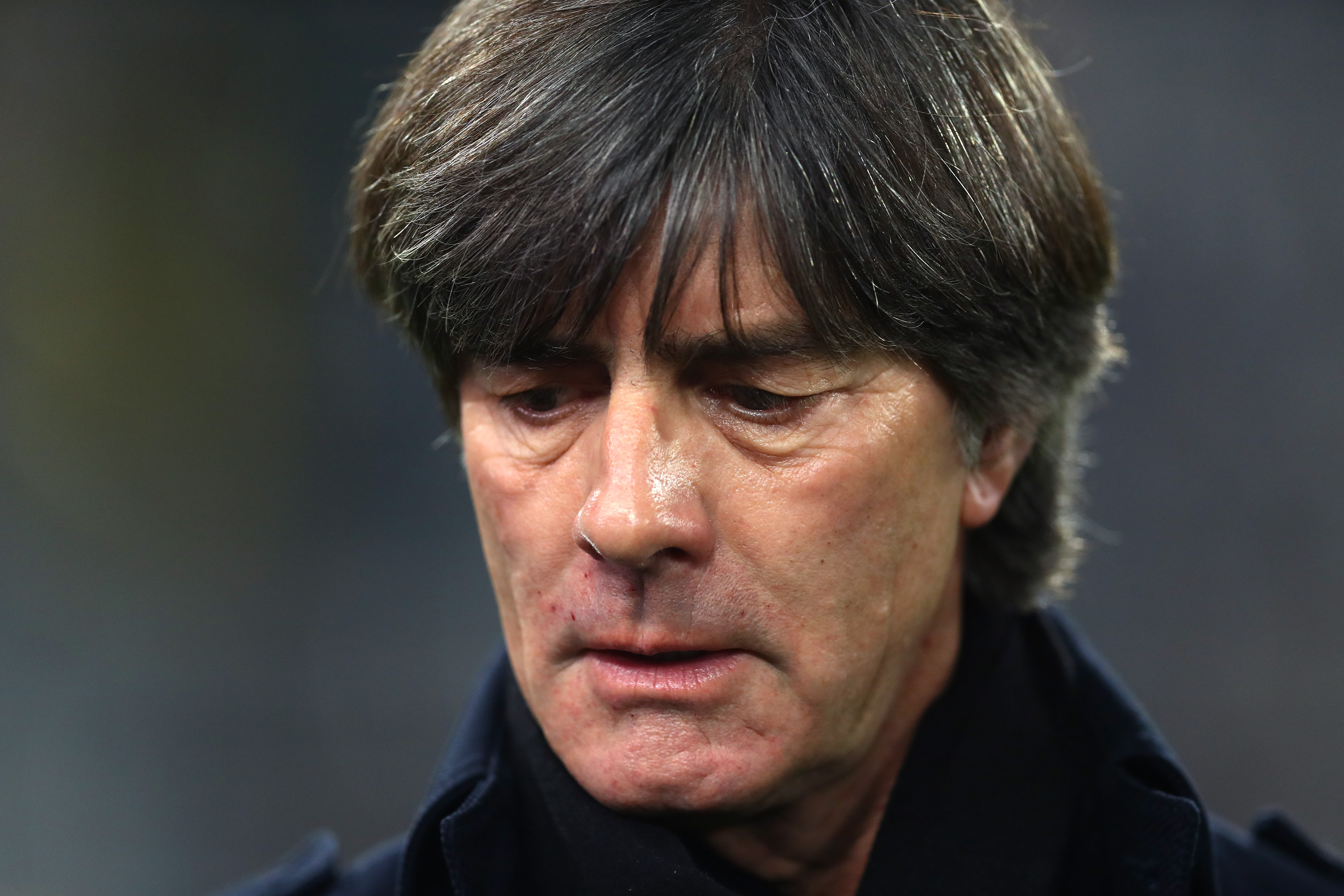 DORTMUND, GERMANY - OCTOBER 09: Joachim Loew, Manager of Germany looks on prior to the International Friendly match between Germany and Argentina at Signal Iduna Park on October 09, 2019 in Dortmund, Germany. (Photo by Lars Baron/Bongarts/Getty Images)