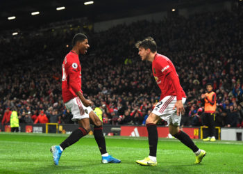 Marcus Rashford and Victor Lindelof are doubts to feature for Manchester United against Wolves. (Photo by Stu Forster/Getty Images)