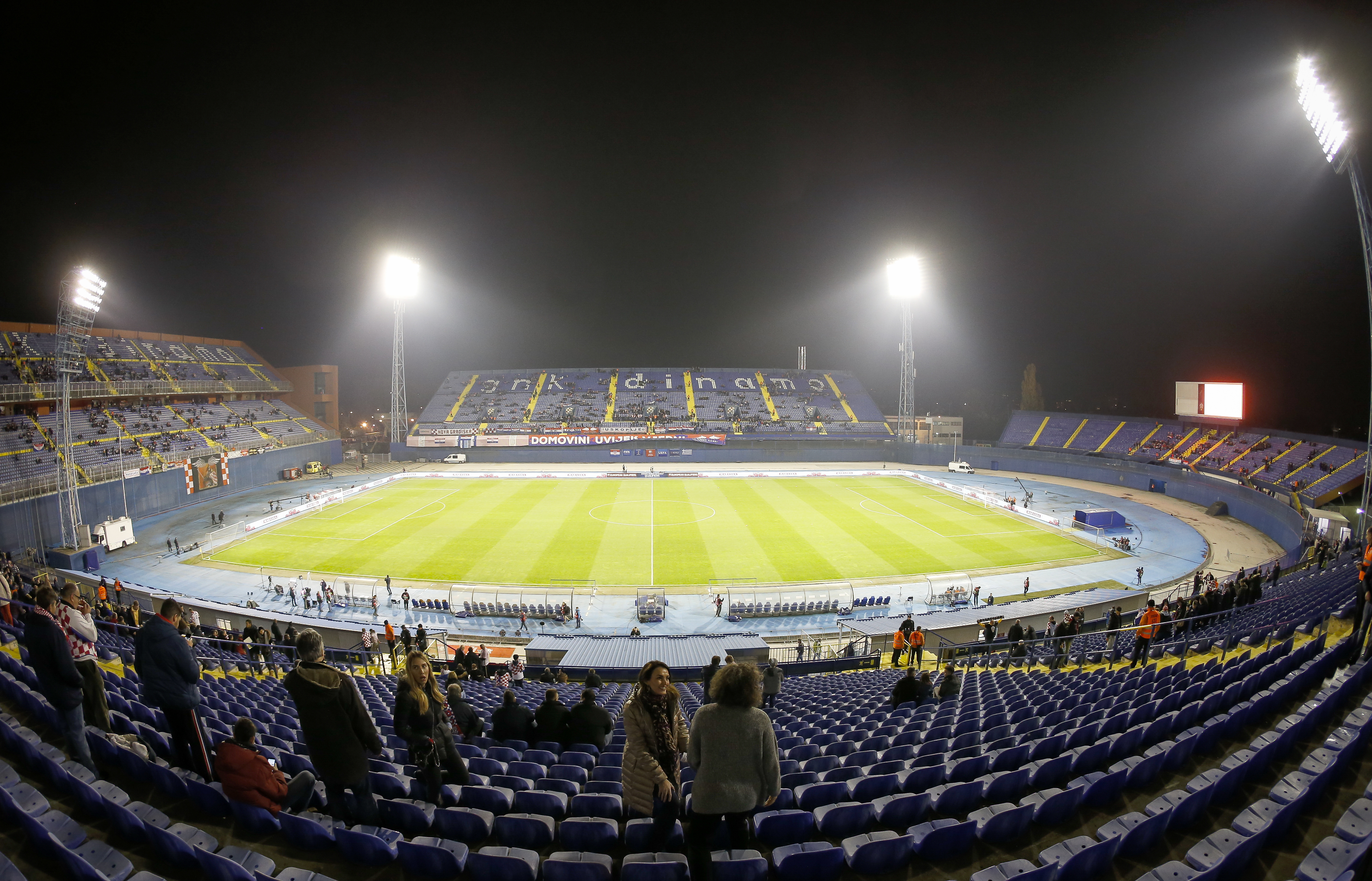 ZAGREB, CROATIA - NOVEMBER 09: General view of the stadium Maksimir prior to the FIFA 2018 World Cup Qualifier Play-Off: First Leg between Croatia and Greece at Stadion Maksimir on November 9, 2017 in Zagreb, Croatia (Photo by Srdjan Stevanovic/Getty Images)
