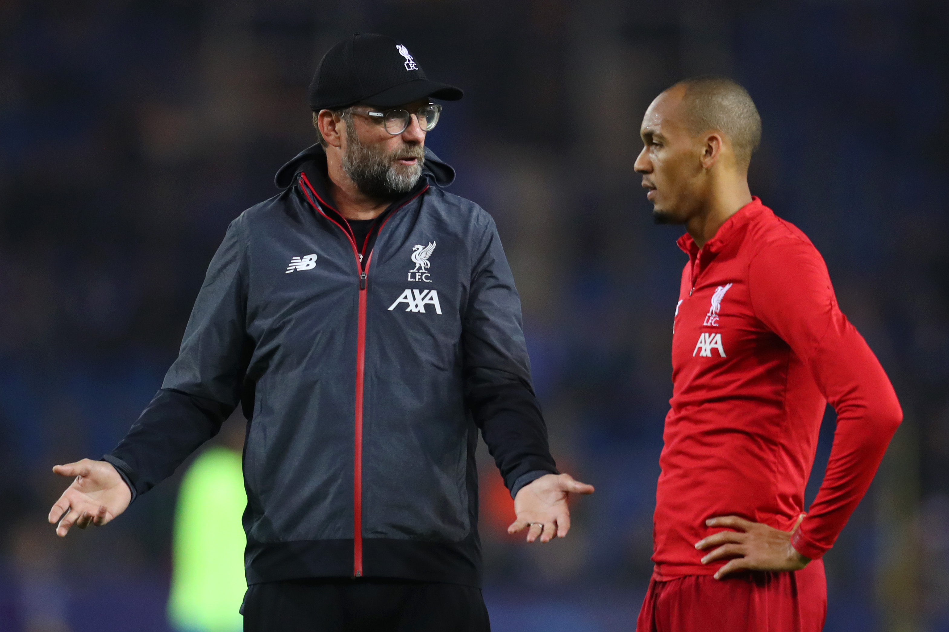 Fabinho is available after missing the game against Burnley. (Photo by Catherine Ivill/Getty Images)