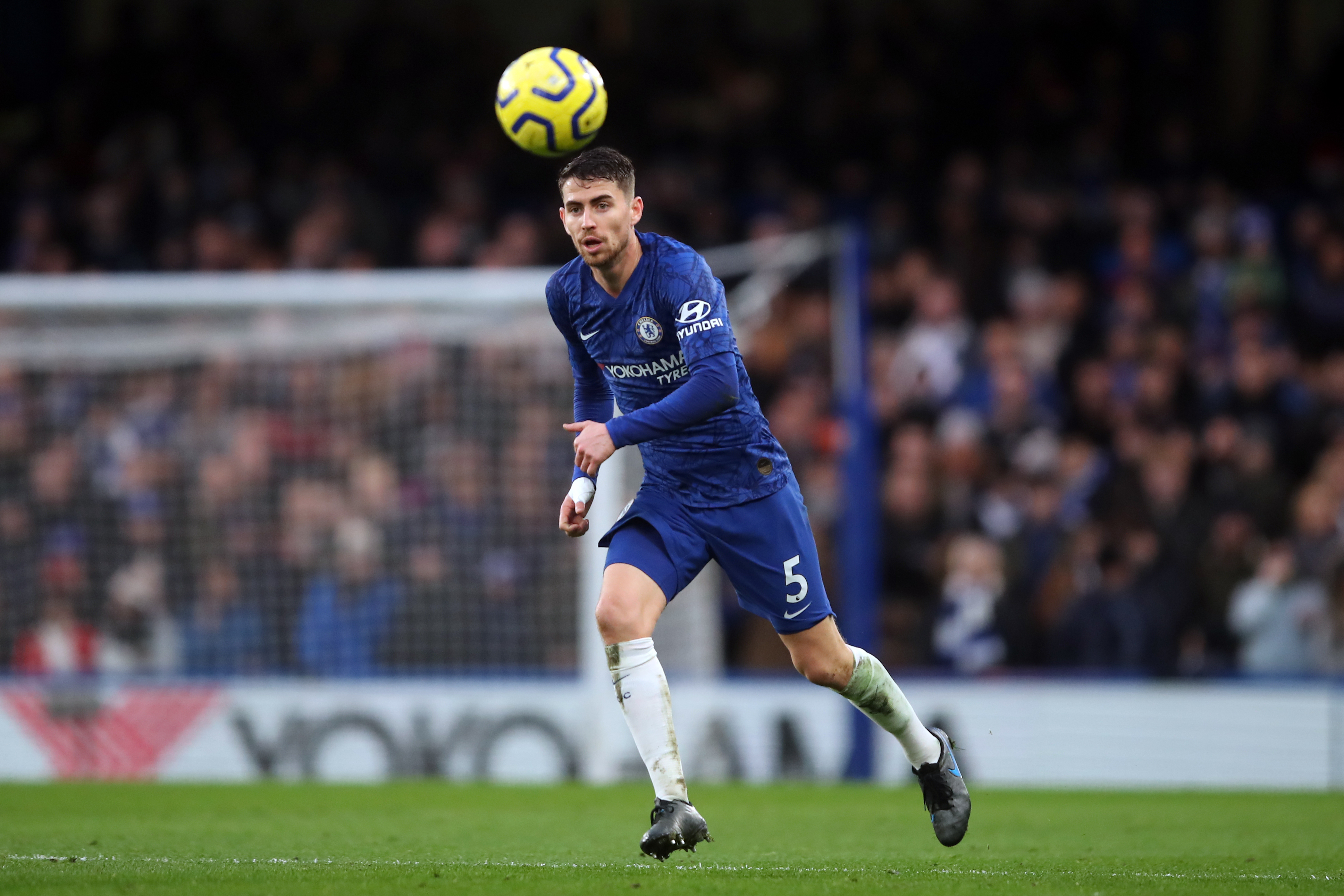 Much of what Chelsea are able to do on Sunday against Manchester United will depend on Jorginho's effectiveness in midfield. (Picture Courtesy - AFP/Getty Images)