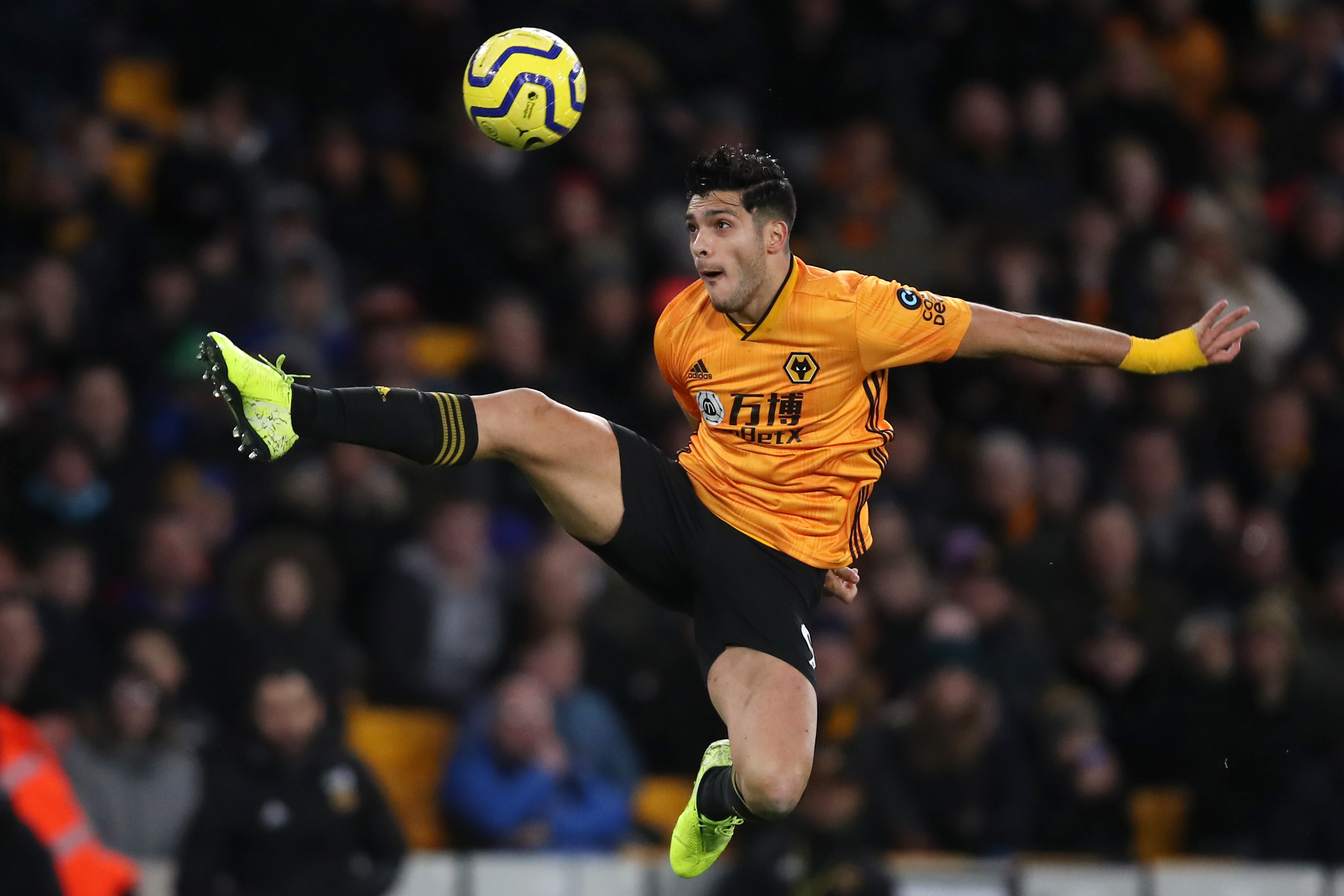 Raul Jimenez is a key man for Wolves. (Photo by Marc Atkins/Getty Images)