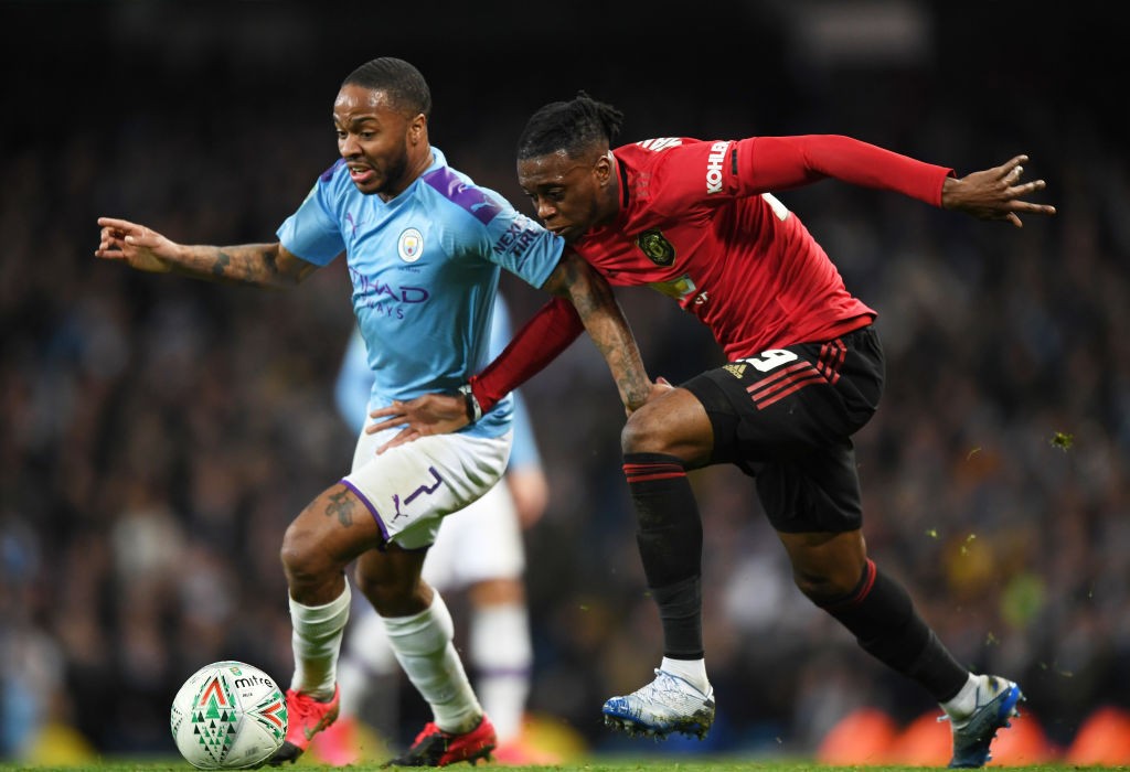 Wan-Bissaka coped fairly well with the threat of Sterling (Photo by Shaun Botterill/Getty Images)