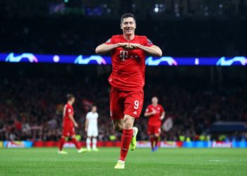 Robert Lewandowski: Goals galore from the top scorer of 2019 in world football. (Photo by Julian Finney/Getty Images)