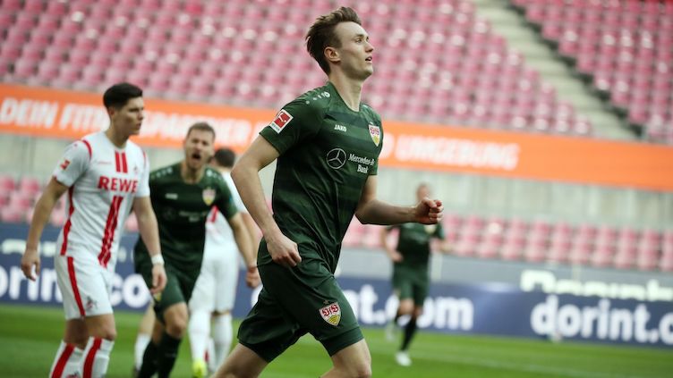 Sasa Kalajdzic voted as the Player of the Month. (Photo via VfB.de)